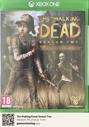 The Walking Dead: Season Two Xbox One, France box front