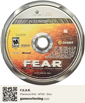F.E.A.R. Xbox 360, NTSC disc