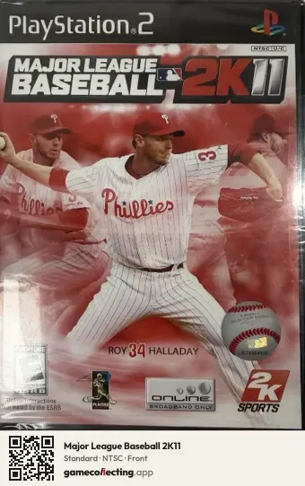 Major League Baseball 2K11 PlayStation 2, NTSC box front