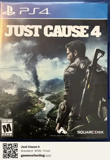 Just Cause 4 PlayStation 4, NTSC box front
