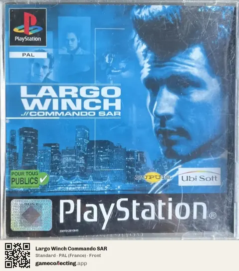 Largo Winch Commando SAR PlayStation, France box front