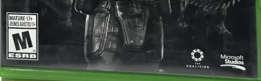 Gears of War, the ESRB box on its front