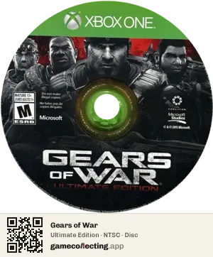 Gears of War Xbox One, NTSC disc