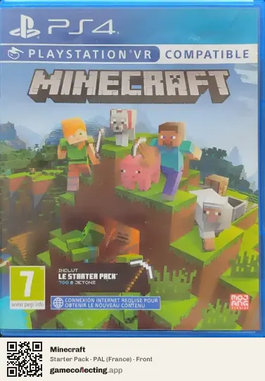 Minecraft PlayStation 4, France box front