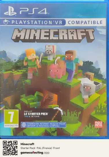 Minecraft PlayStation 4, France box front