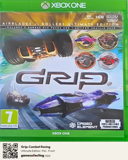 Grip: Combat Racing Xbox One, PAL box front