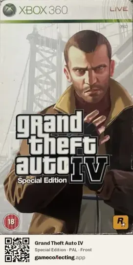 Grand Theft Auto IV Xbox 360, PAL box front