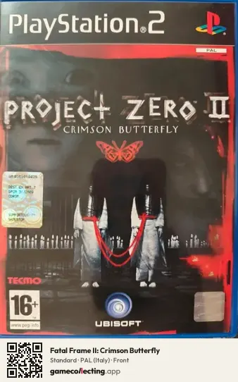 Fatal Frame II: Crimson Butterfly PlayStation 2, Italy box front