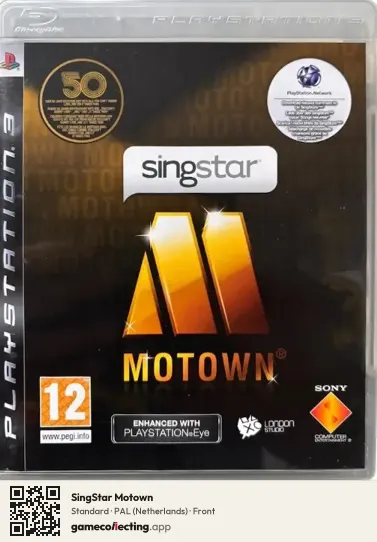 SingStar Motown PlayStation 3, Netherlands box front