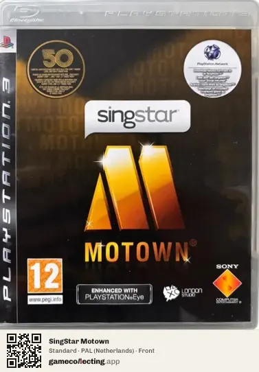 SingStar Motown PlayStation 3, Netherlands box front