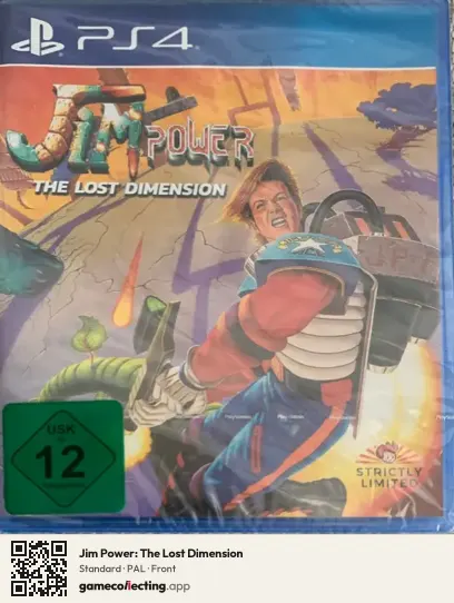 Jim Power: The Lost Dimension PlayStation 4, PAL box front