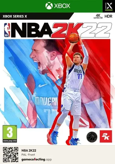 NBA 2K22 Xbox Series X, PAL box front