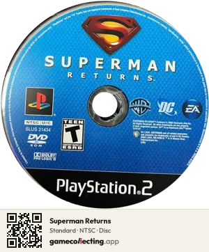 Superman Returns PlayStation 2, NTSC disc