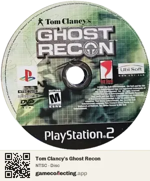 Tom Clancy's Ghost Recon PlayStation 2, NTSC disc