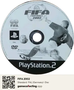 FIFA 2002 PlayStation 2, PAL disc