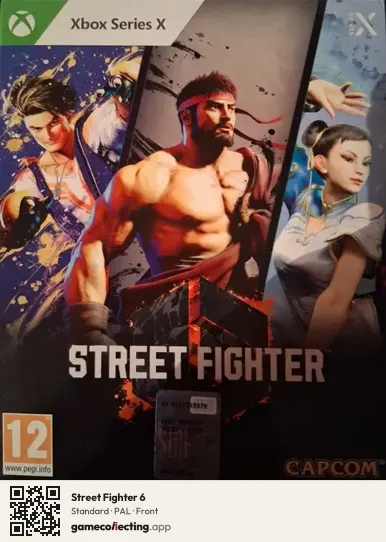 Street Fighter 6 Xbox Series X, PAL box front