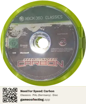 Need for Speed: Carbon Xbox 360, PAL disc