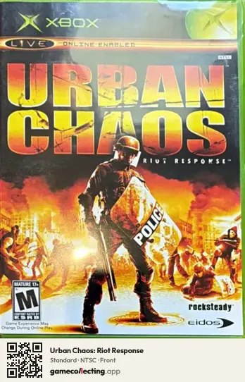 Urban Chaos: Riot Response Xbox, NTSC box front