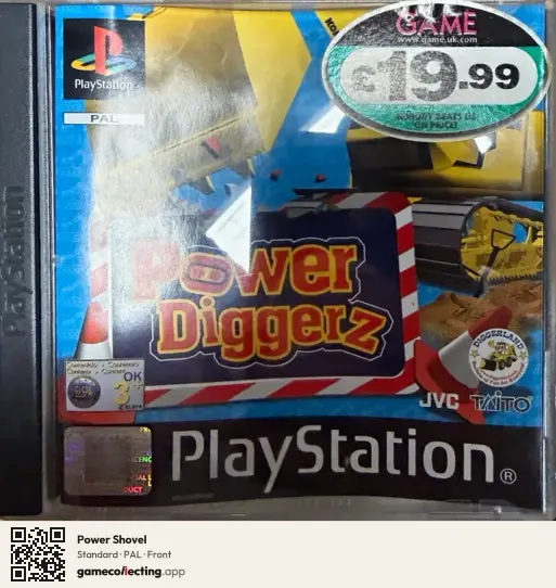 Power Shovel PlayStation, PAL box front