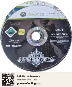 Infinite Undiscovery Xbox 360, PAL disc
