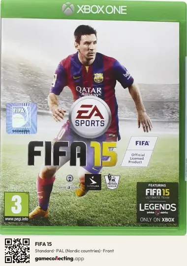 FIFA 15 Xbox One, Nordic countries box front