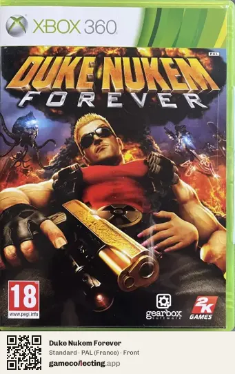 Duke Nukem Forever Xbox 360, France box front