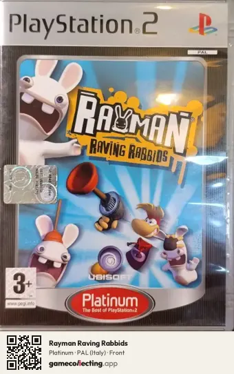 Rayman Raving Rabbids PlayStation 2, Italy box front