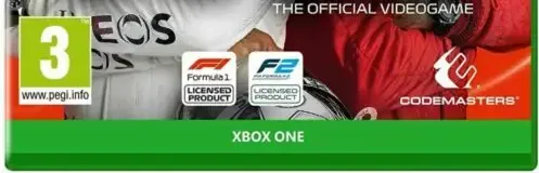 F1 2020, the PEGI square on its front
