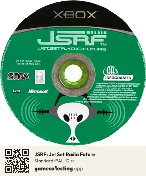 JSRF: Jet Set Radio Future Xbox, PAL disc