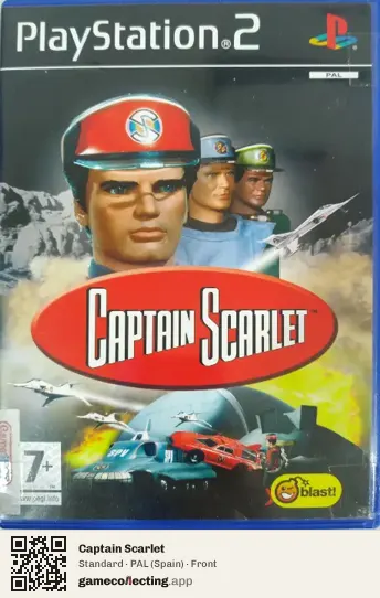 Captain Scarlet PlayStation 2, Spain box front