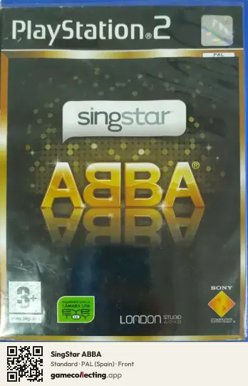 SingStar ABBA PlayStation 2, Spain box front