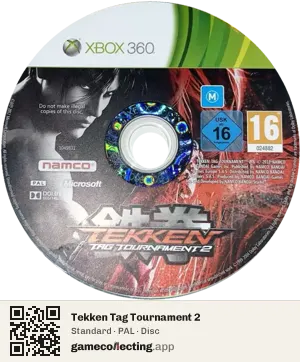 Tekken Tag Tournament 2 Xbox 360, PAL disc