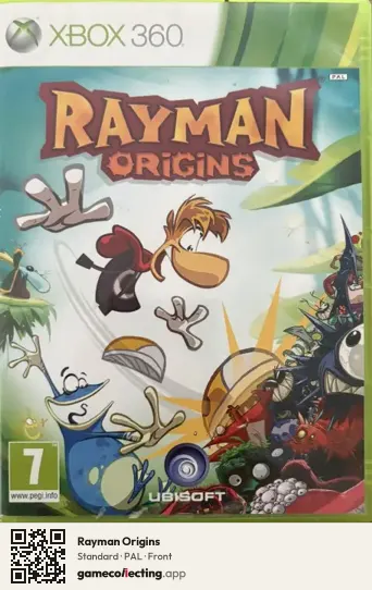 Rayman Origins Xbox 360, PAL box front