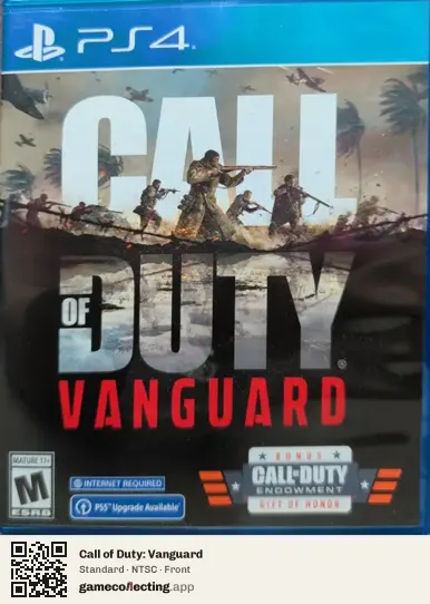 Call of Duty: Vanguard PlayStation 4, NTSC box front