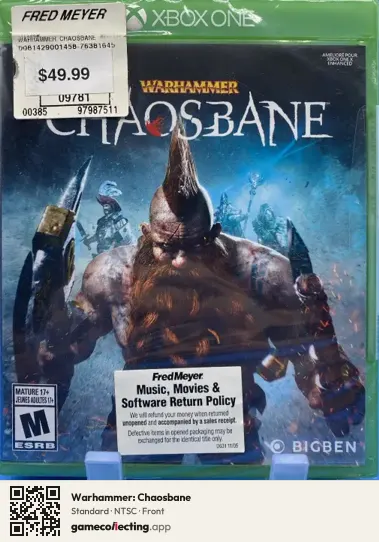 Warhammer: Chaosbane Xbox One, NTSC box front