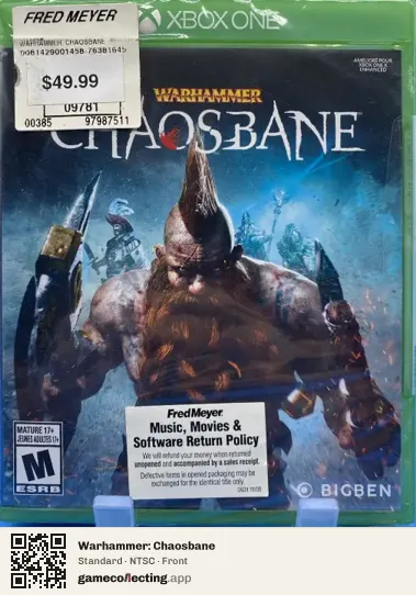 Warhammer: Chaosbane Xbox One, NTSC box front