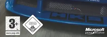 Forza Motorsport, the PEGI square on its front