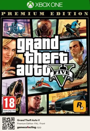 Grand Theft Auto V Xbox One, PAL box front