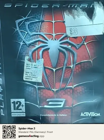 Spider-Man 3 PlayStation 3, Germany box front