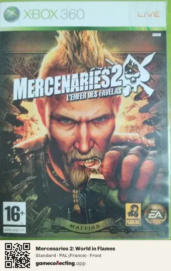 Mercenaries 2: World in Flames Xbox 360, France box front