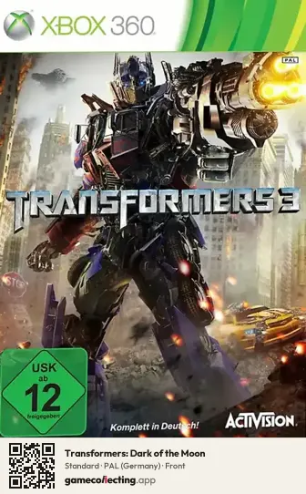 Transformers: Dark of the Moon Xbox 360, Germany box front