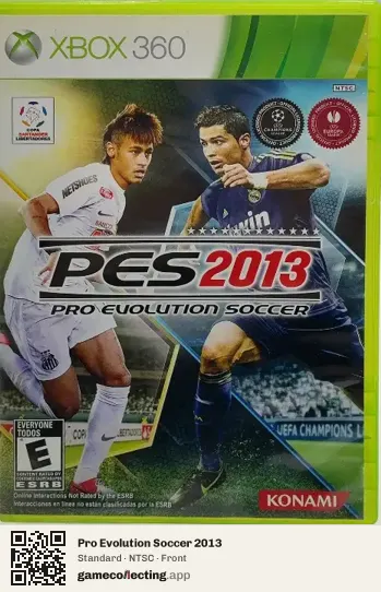 Pro Evolution Soccer 2013 Xbox 360, NTSC box front