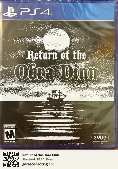 Return of the Obra Dinn PlayStation 4, NTSC box front