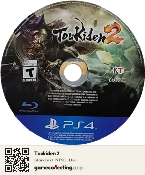 Toukiden 2 PlayStation 4, NTSC disc