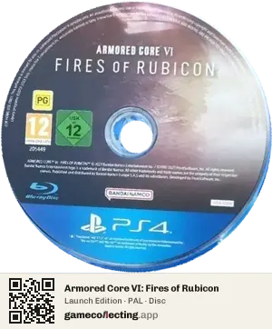 Armored Core VI: Fires of Rubicon PlayStation 4, PAL disc