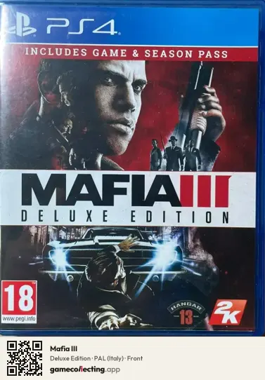 Mafia III PlayStation 4, Italy box front