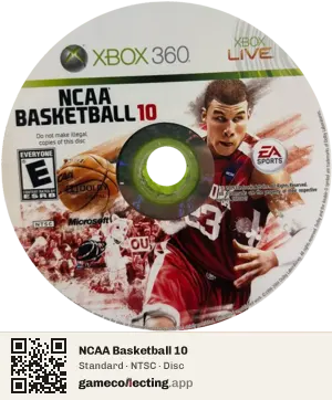 NCAA Basketball 10 Xbox 360, NTSC disc