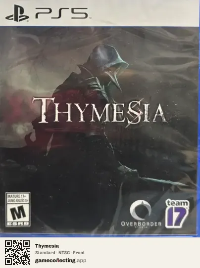 Thymesia PlayStation 5, NTSC box front