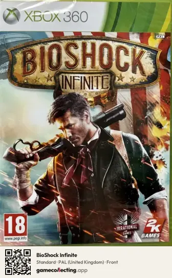 BioShock Infinite Xbox 360, United Kingdom box front