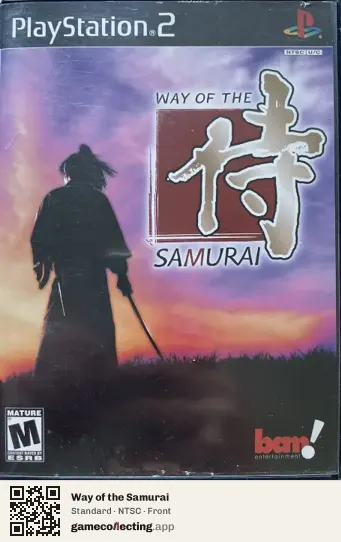 Way of the Samurai PlayStation 2, NTSC box front